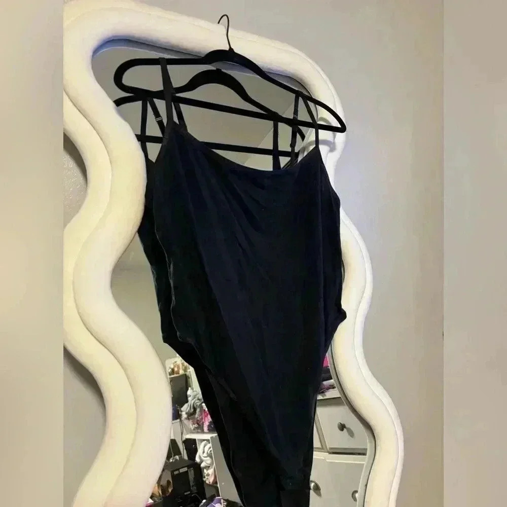 Skims Cotton Logo Bodysuit